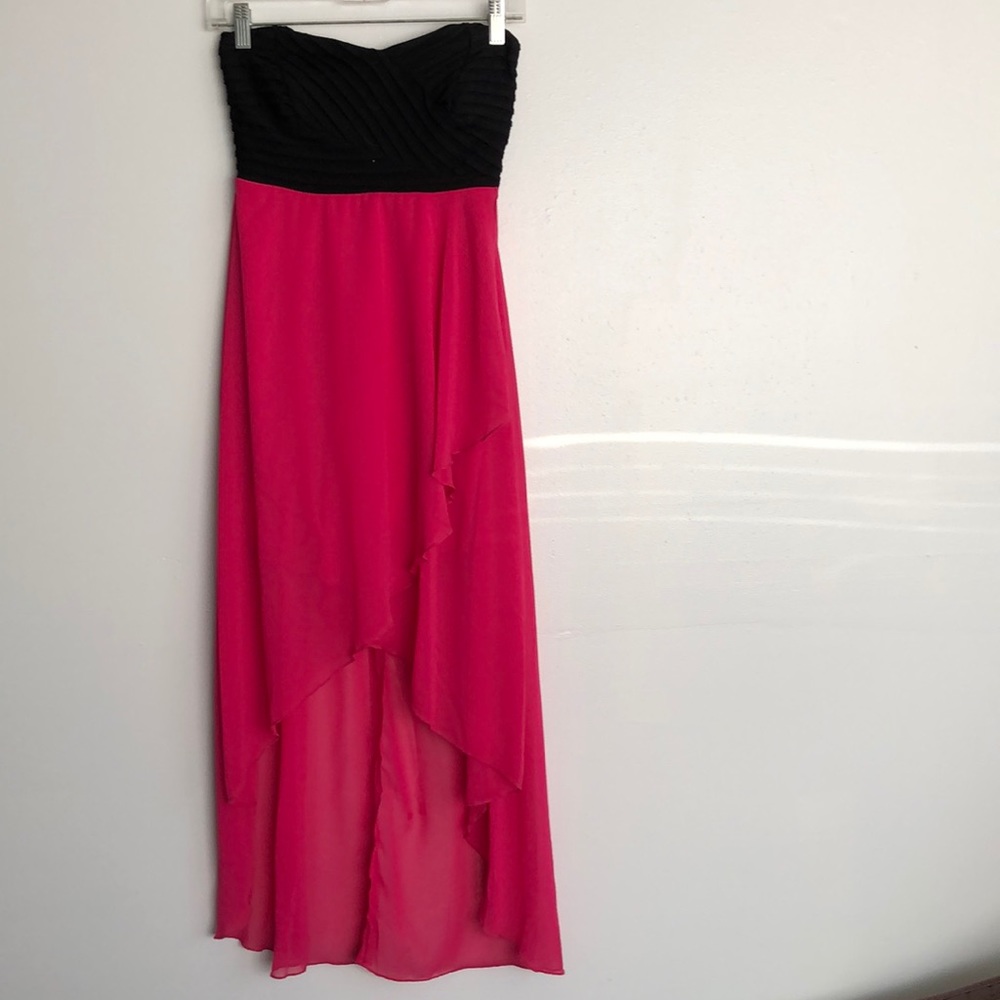 Juniors strapless party dress -small